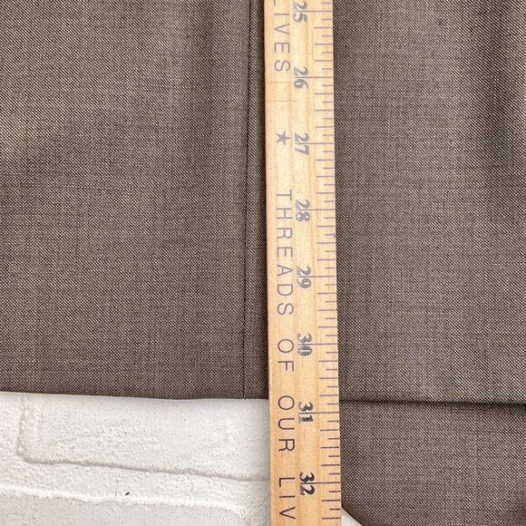 Jos A Bank Blazer Men 43R Brown Travelers Tailored Fit Classic Wool Suit Jacket - Picture 14 of 15